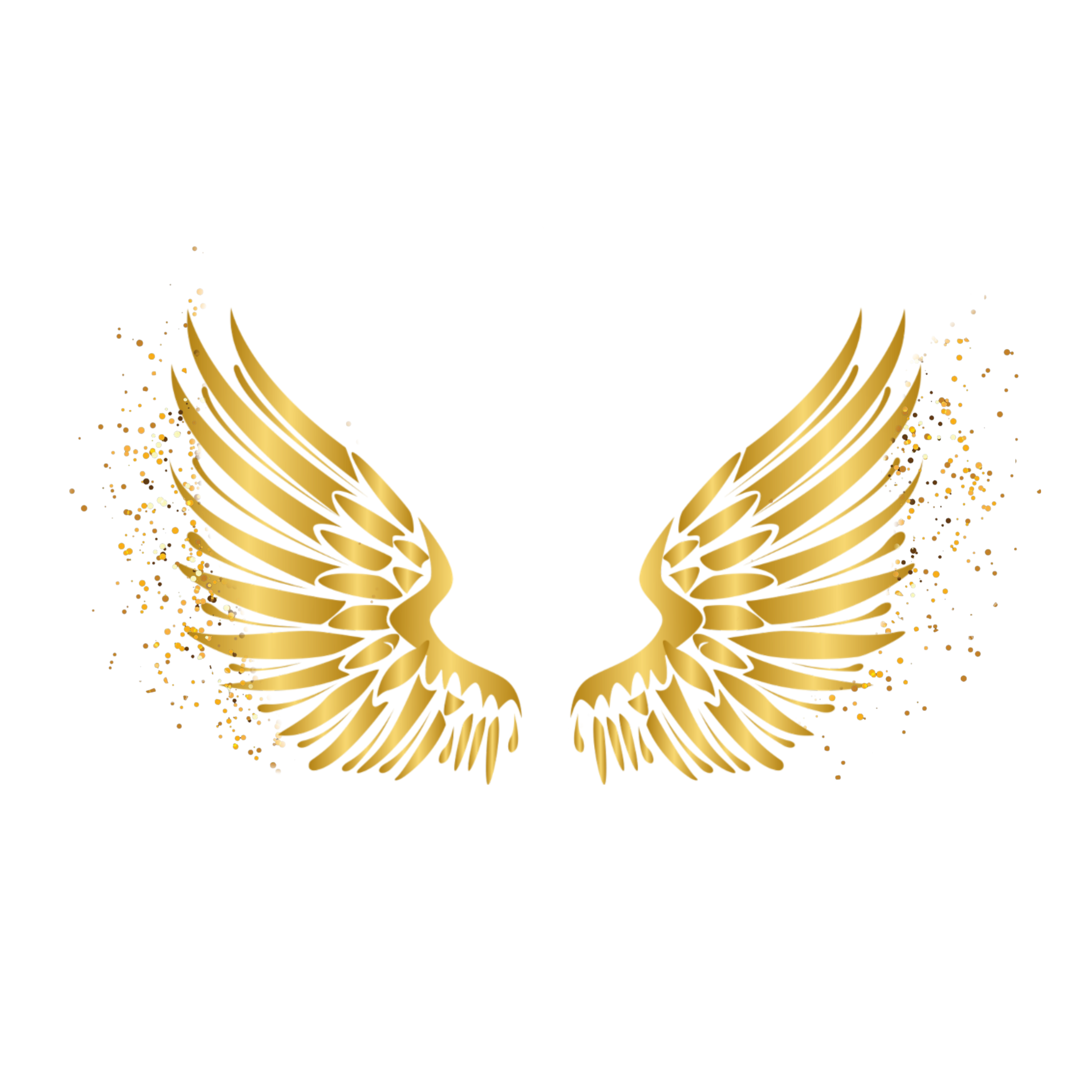 wings angel gold glitter - Sticker by Pineapple