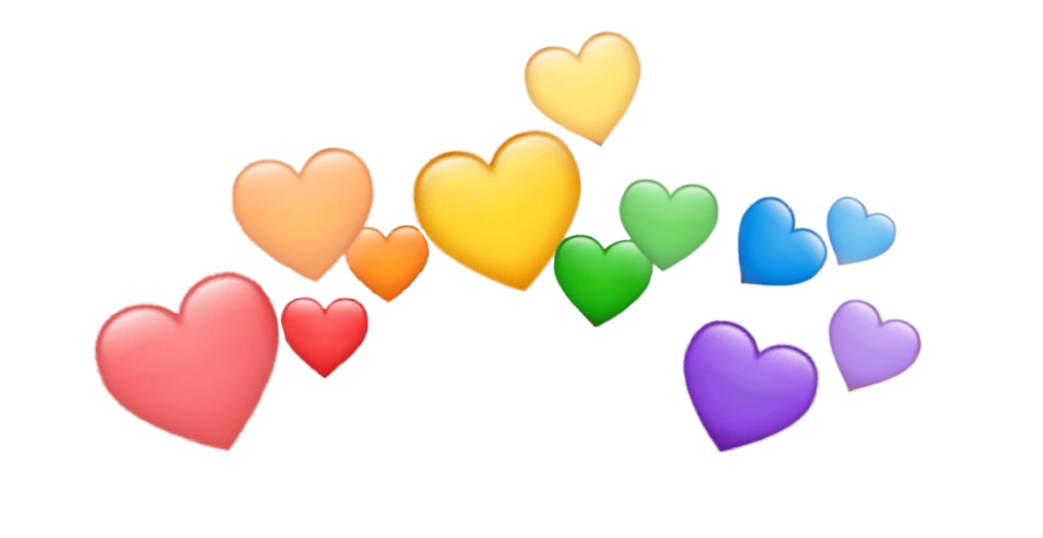 Hearts Heart Rainbow Crown Heartcrown Sticker By Xyzy