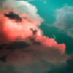 freetoedit pixelizeeffect sky clouds