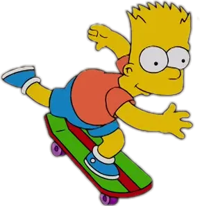 Simpsons Skateboarding The