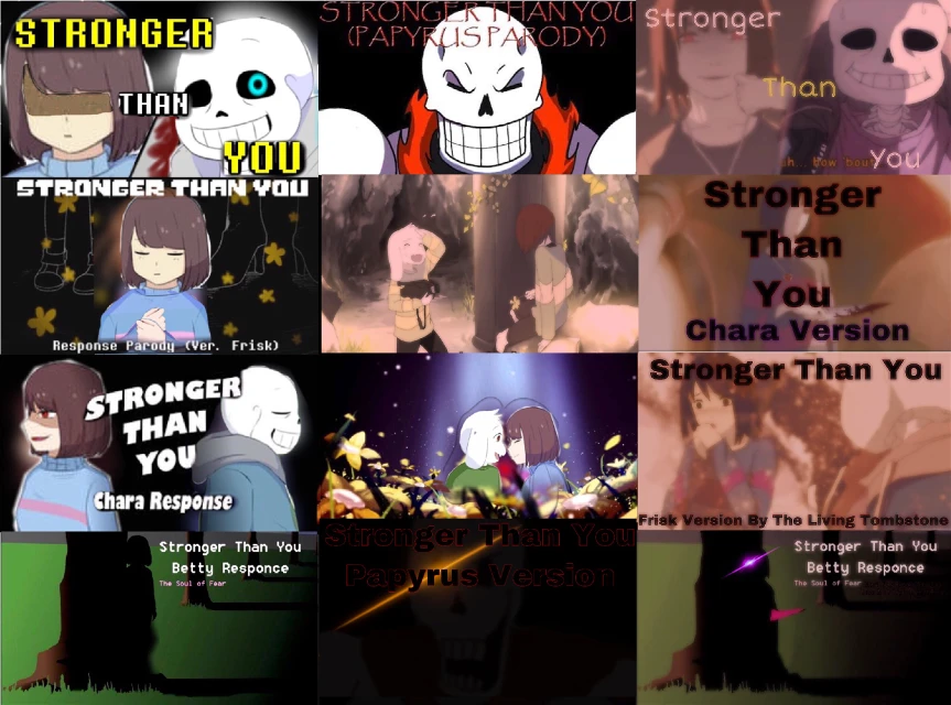 Stronger Than You Purple Mashup By Sans Frisk Chara Bet
