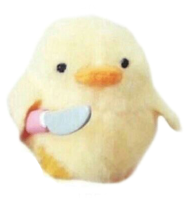 angry duck plush