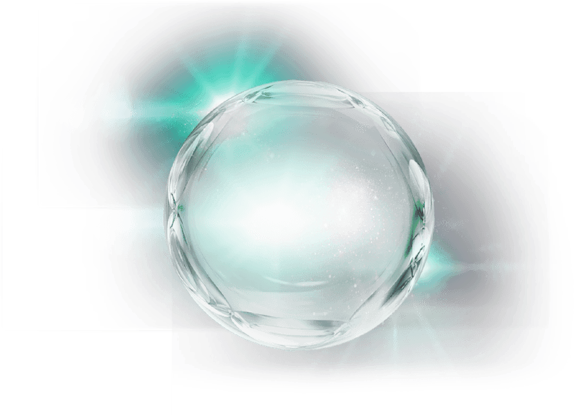 Светящаяся капля. Шар стеклянный прозрачный. Эффект стекла. Прозрачная сфера. Стеклянный шар без фона.