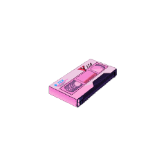 edgy casettetape 90s pink black freetoedit