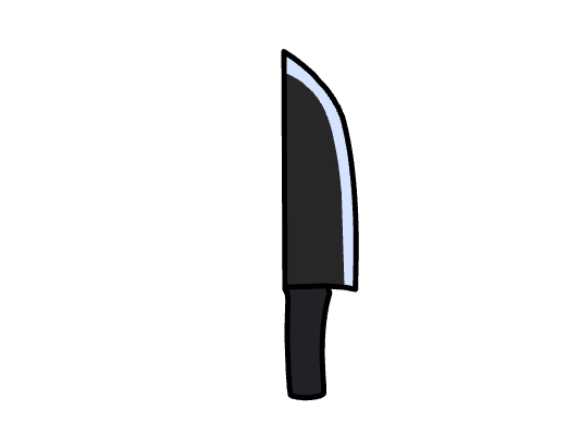 knife gachalife freetoedit #knife sticker by @pizzaisbest31.