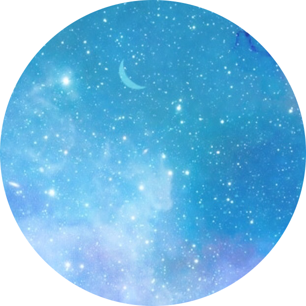 bluesky stars moon clouds night sticker by @anyalovesbil