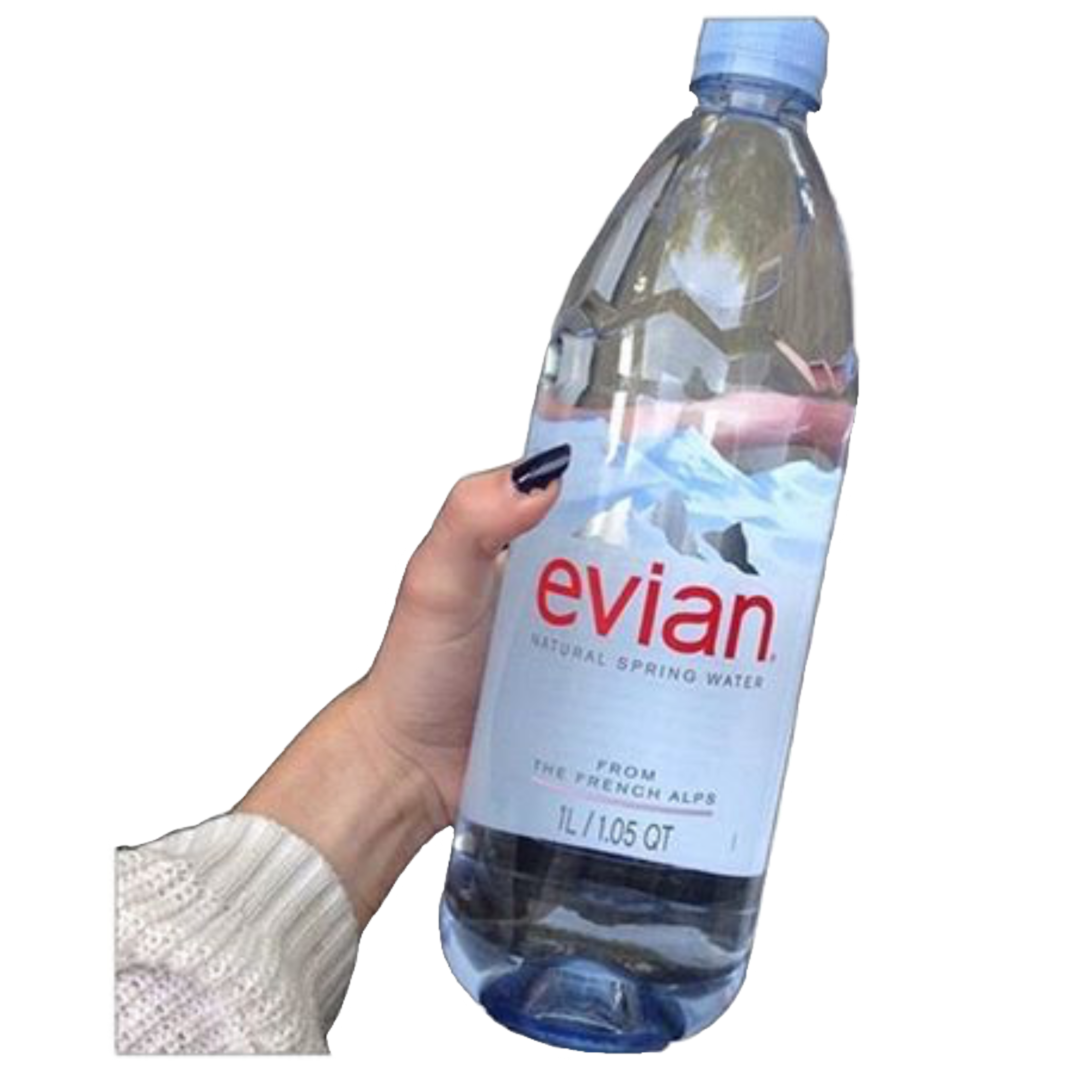Evian Water Bottle Waterbottle Sticker By Nixchepeach