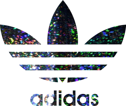 adidas glitter logo