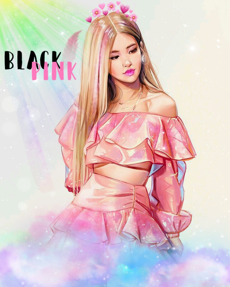 Розэ blackpink рисунок