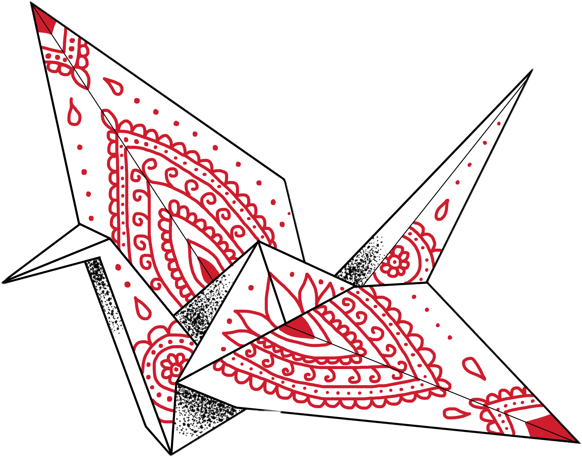 Paper Crane by Krystel Ivannie TattooNOW