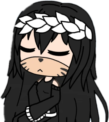 Girl Gachalife Black No Black Sticker By Girl Gachalife Black No Black Sticker By