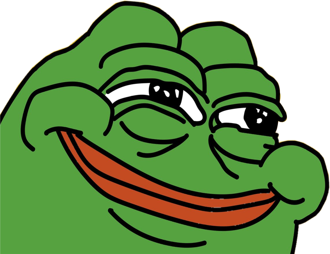Pepe Meme Frog Smile Derp Freetoedit Pepe The Frog Hd Png | Sexiz Pix