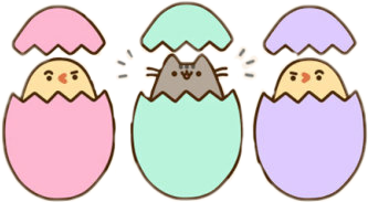 pusheen cat easter