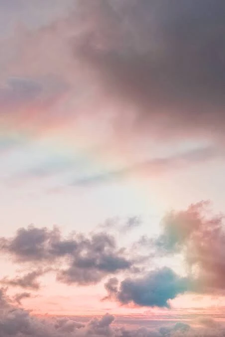 Sunset Aesthetic Clouds Background
