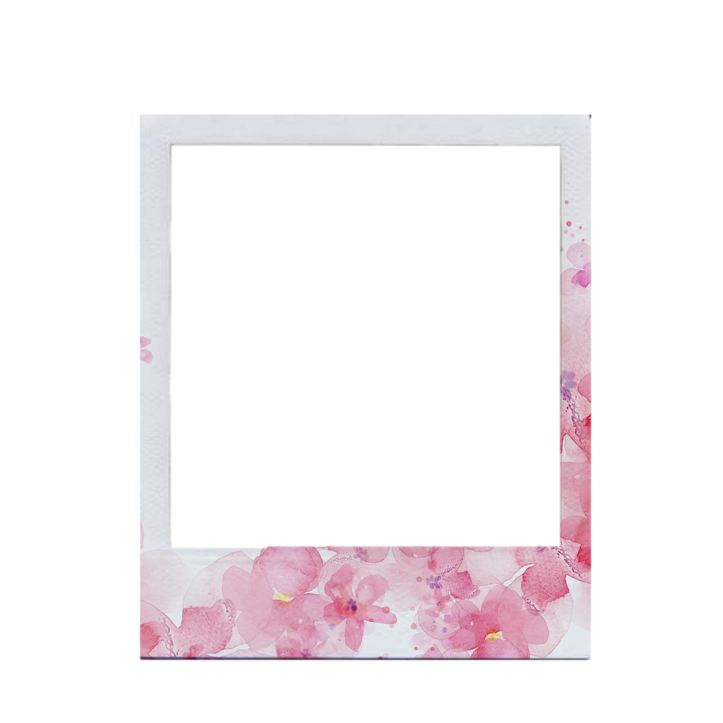 Poloroid Polaroid Flowers Frame Sticker By @Elmaxedit