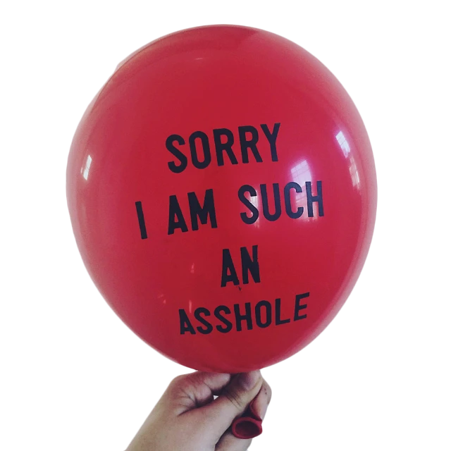 Balloon Red Hand Message Texts Tumblr Sticker By
