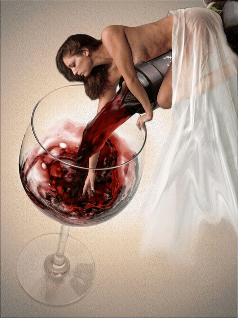 В душе вопросов омут бокал вина
