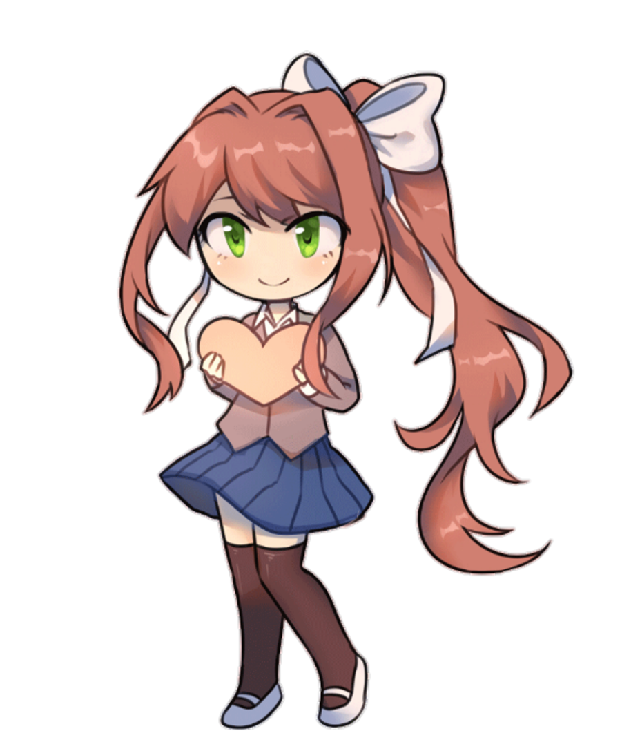 sticker ddlc ddlcmonika monika sticker by @femenio