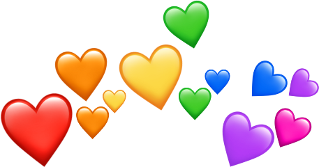 rainbow heartcrown freetoedit