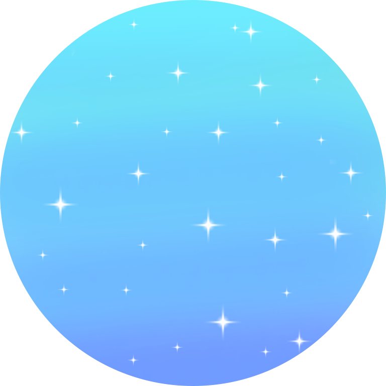 blue stars circle background aesthetic sticker by @dexhornet