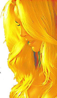 art girl yellow freetoedit