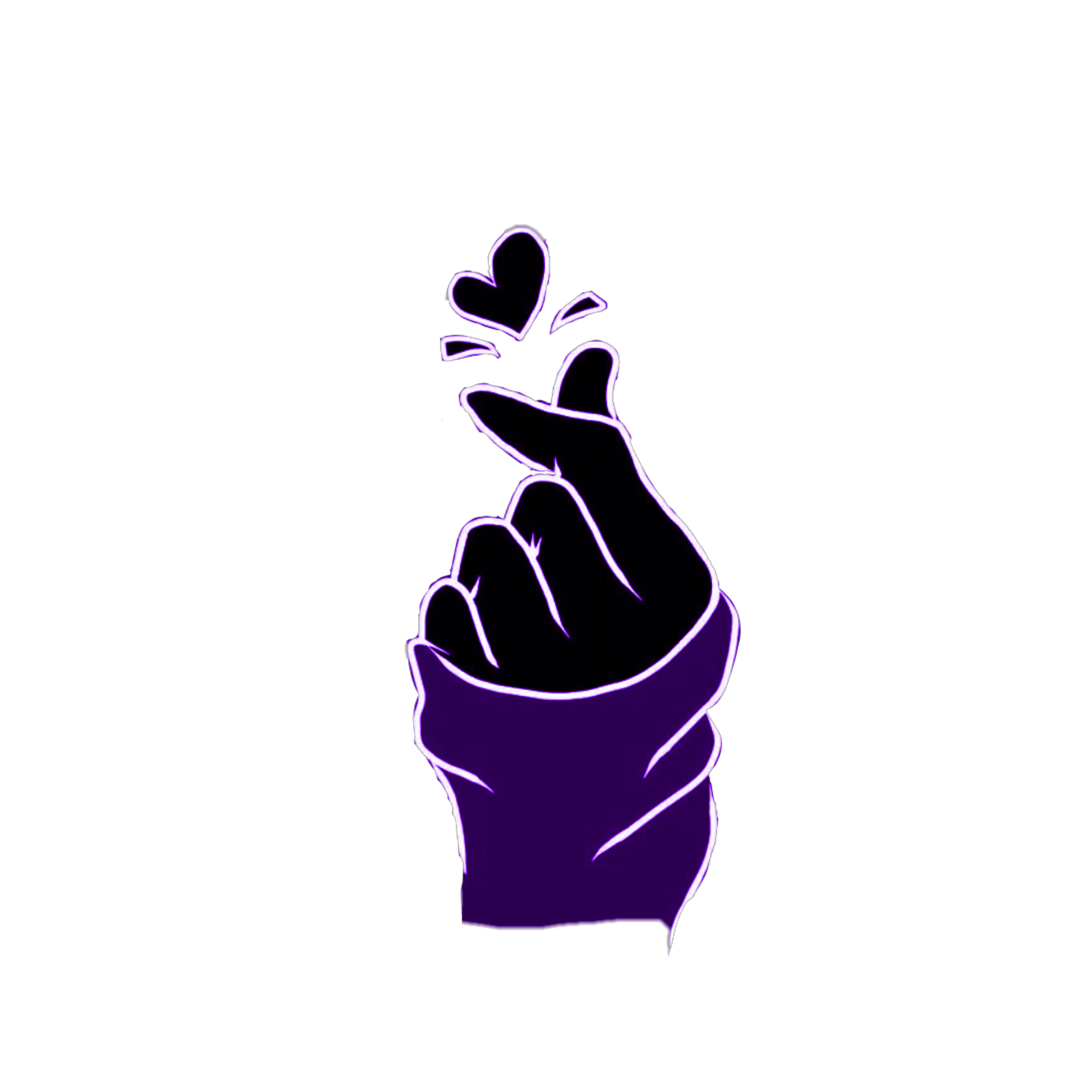 Bts Btsheart Emoji Sticker Purple Heart Bts Png Bts Emoji Pictures ...