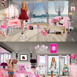 freetoedit girls pink interiordesign rooms