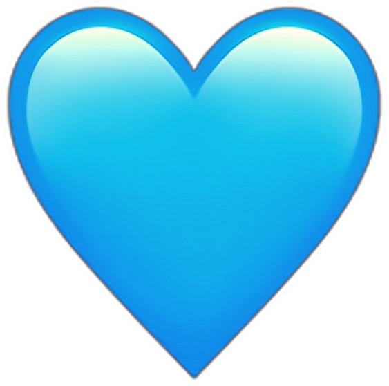 Light Blue Heart Emoji