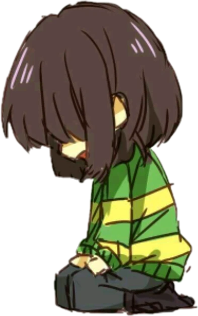 Undertale Chara Sad Sticker By Alien Undertale Chara Sad Sticker By Alien