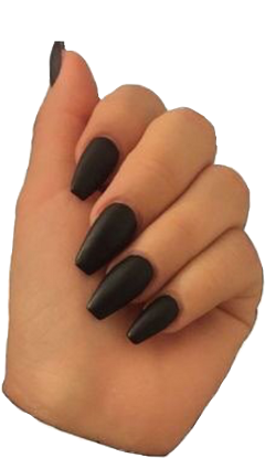 freetoedit black nails aesthetic