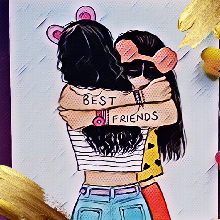 Como Desenhar AMIGAS TUMBLR  How to Draw Best Friends (bff) 