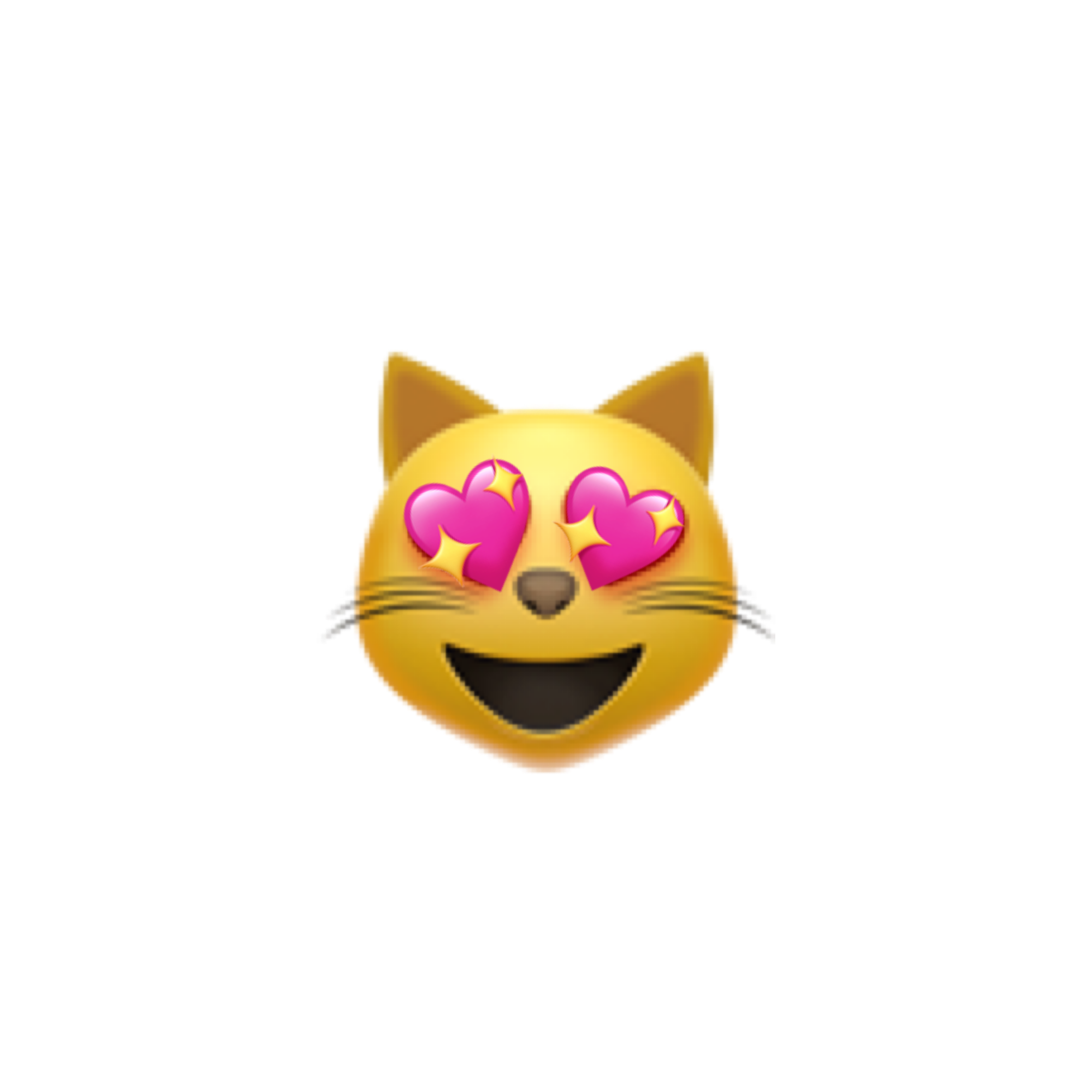 Emoji cat. ЭМОДЖИ котик. Смайлик кошка. Смайлик кот с сердечками в глазах. Смайлики эмодзи кот.