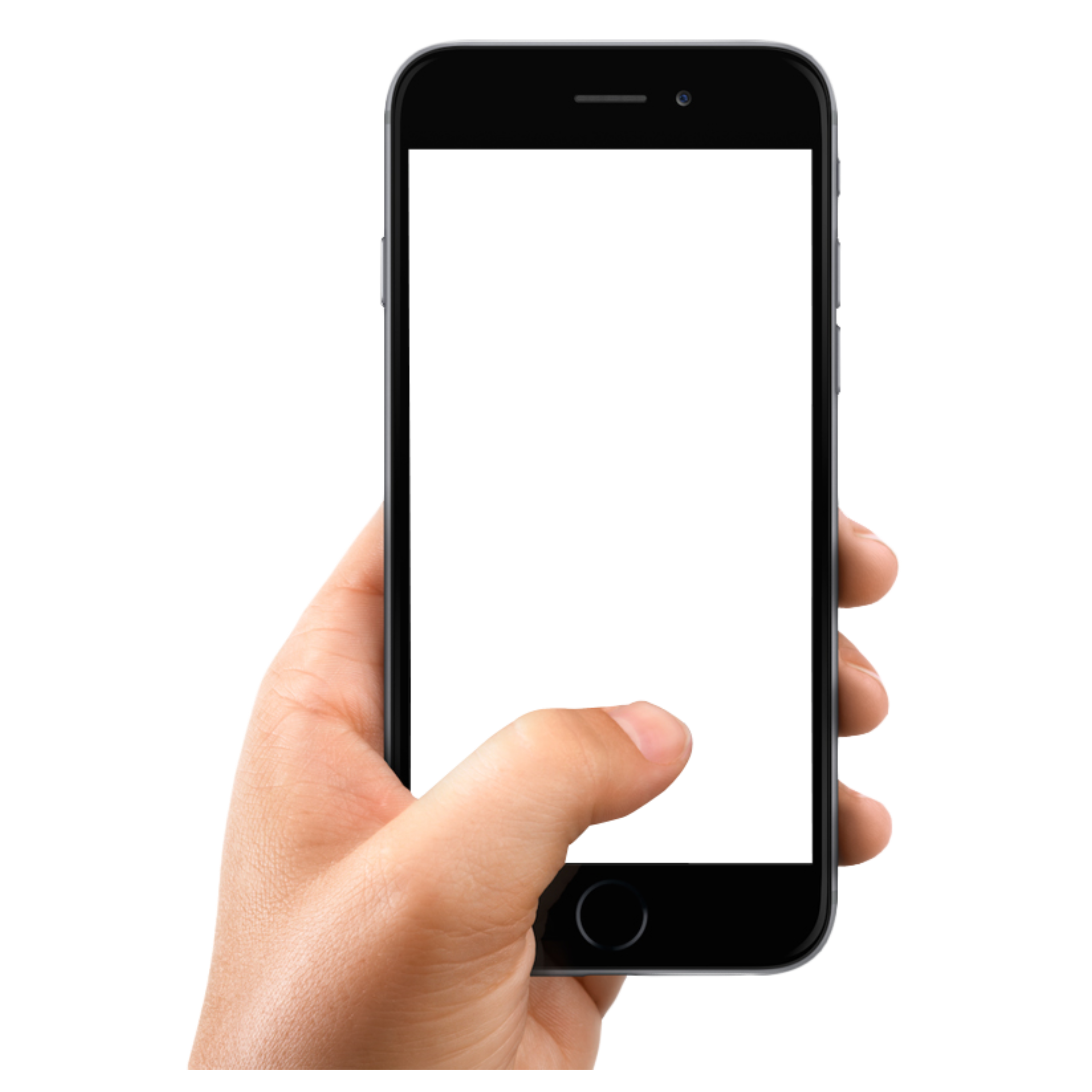 Телефон для фотошопа. Смартфон в руке. Смартфон с белым экраном. Смартфон без фона. Смартфон на прозрачном фоне.