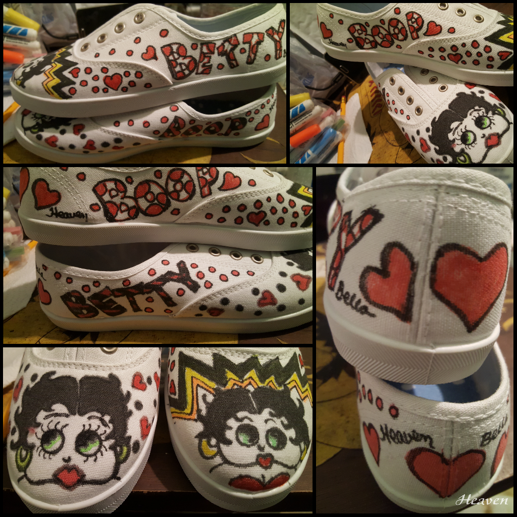 betty boop tennis shoes