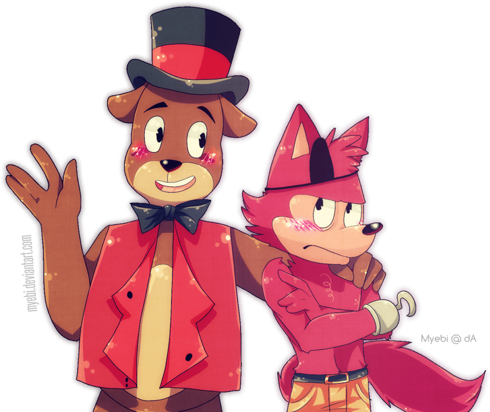 This visual is about foxy freddy frexy fnaf shipp freetoedit #foxy #freddy ...