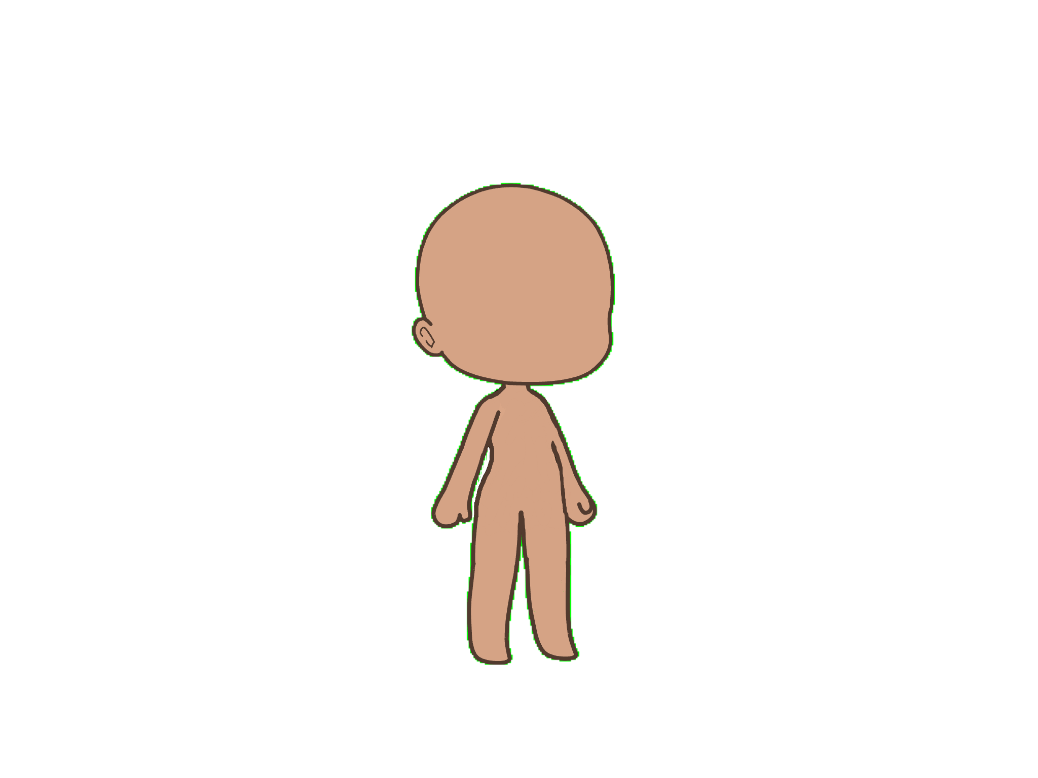 Gacha Body Template Transparent