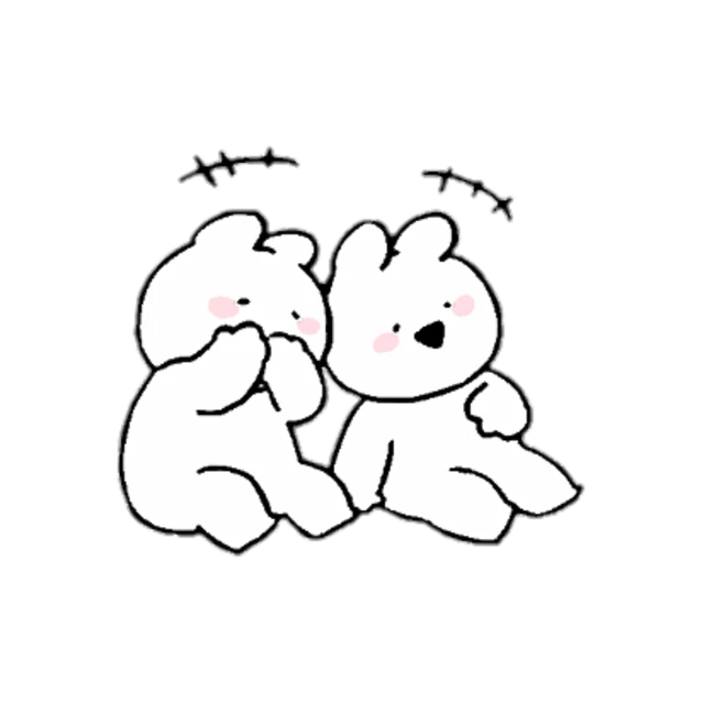 すこぶるうさぎすこぶる動くうさぎうさぎ韓国 Sticker By みーちゃん すこぶるうさぎすこぶる動くうさぎうさぎ韓国 Sticker By みーちゃん