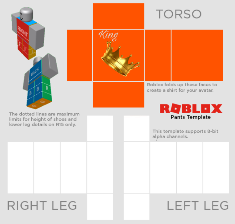 template roblox png