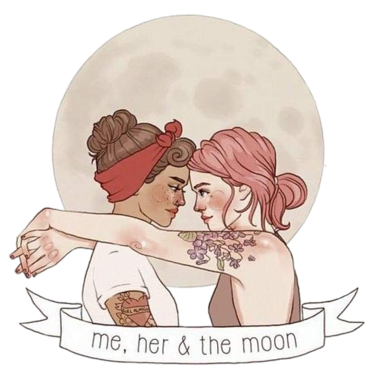This visual is about lesbo forher aesthetic moon sun freetoedit #lesbo #for...
