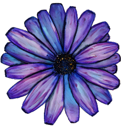 sticker flower purple freetoedit