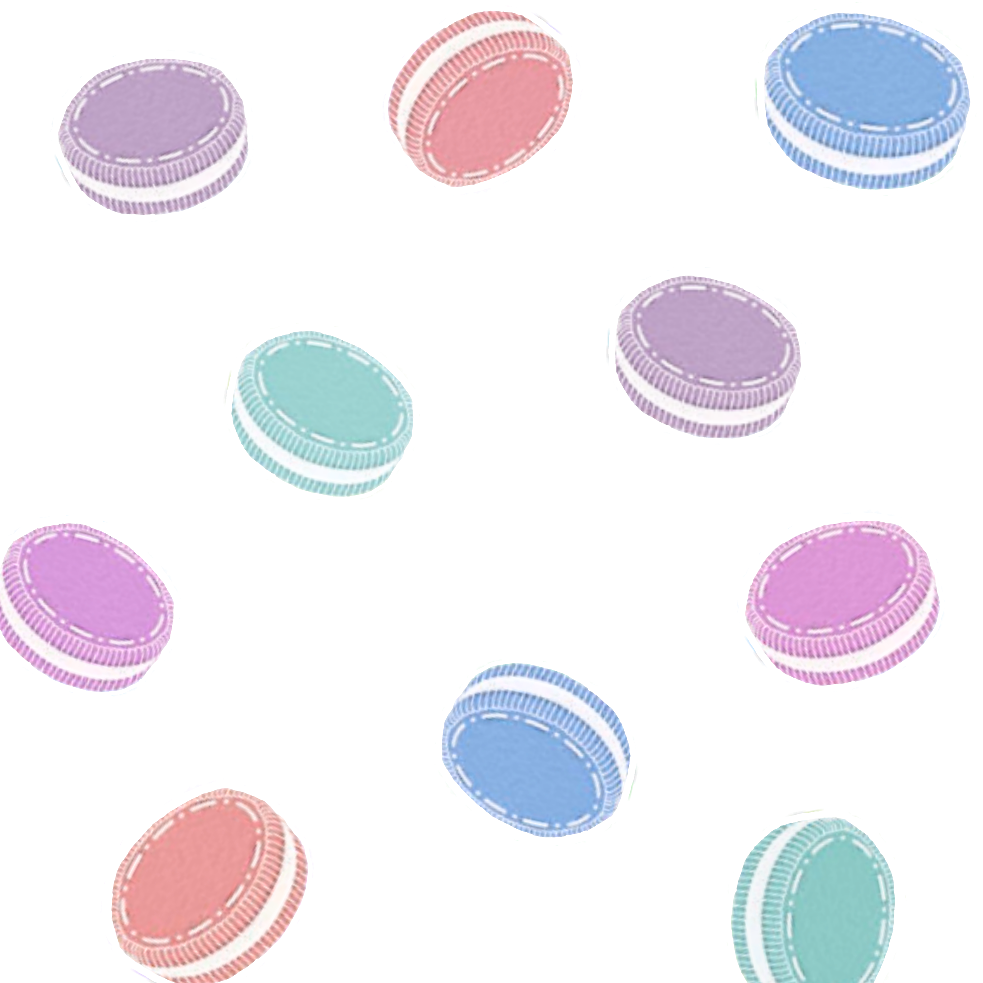 Macarons マカロン 背景 Sticker By Robiri 低浮上