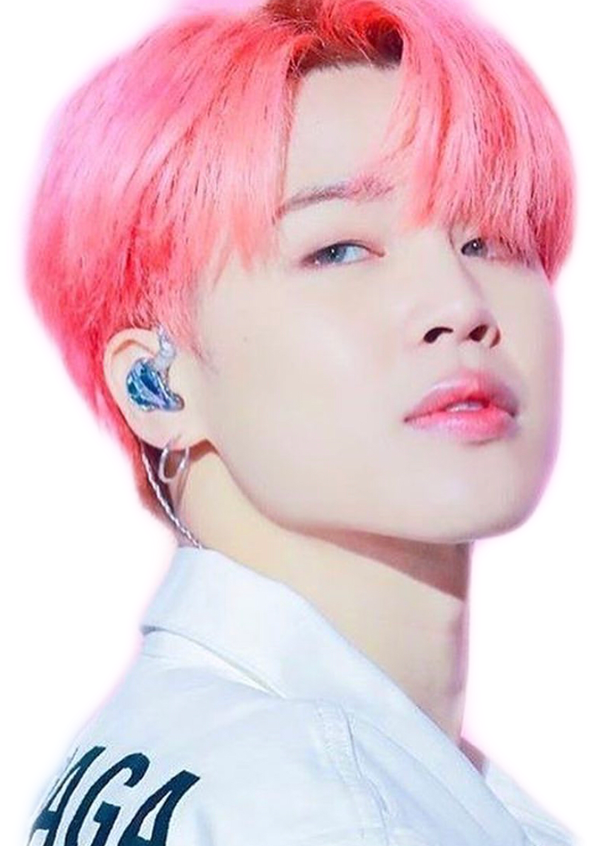 Bts Jimin Transparent Background Png Clipart Jimin Pink Hair Jimin ...