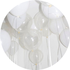 circle aesthetic white balloon baloons freetoedit