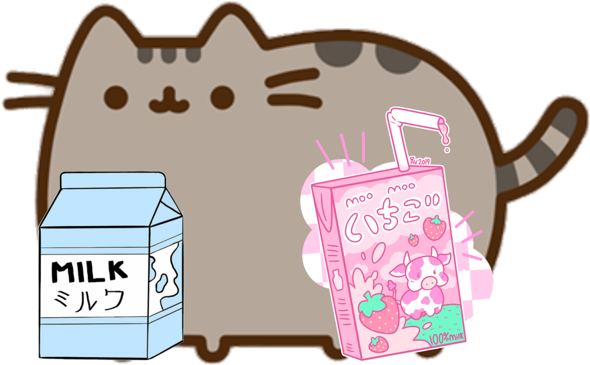 pusheen milk
