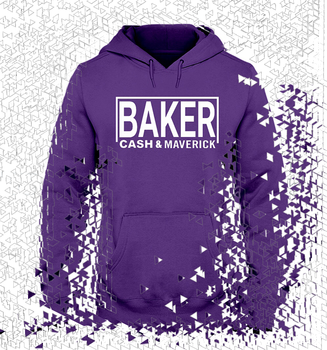 cash and maverick purple hoodie