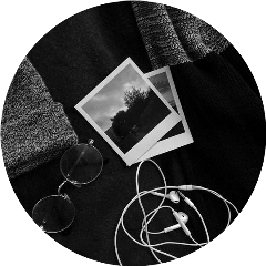 aesthetic circle black glasses polaroid freetoedit