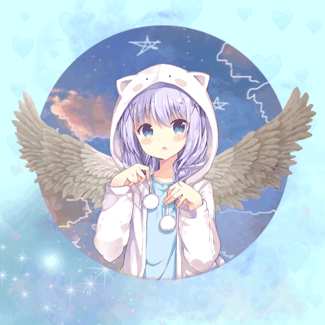 Galaxy Anime Girl With Wings