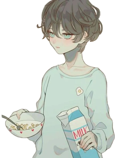 pics Feminine Pastel Anime Boy cute pastel anime boy blue sticker by juh p