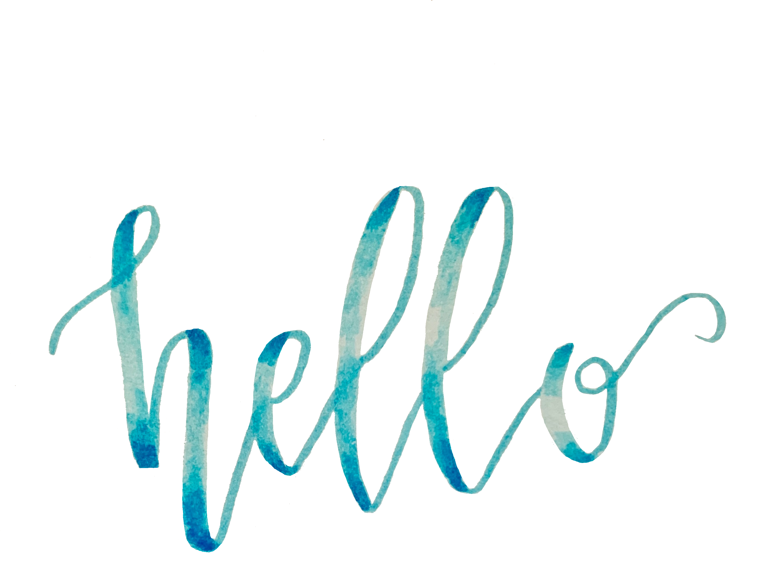 Hello Calligraphy Sticker By Compositionnotebook