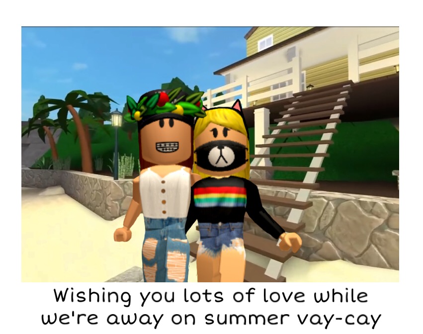 Summer Vacation Roblox Bloxburg Postcard Forggyhops - summer vacation roblox roblox